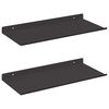 vidaXL Flj&oacute;tandi skrifbor&eth; 2 pcs Svart 40 x 17,5 x 2,5 cm St&aacute;l