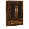 vidaXL H&aacute;r Sk&aacute;pur Reykt&oacute;na Eikarlitur 69,5x31x115 cm Samsettur Vi&eth;ur