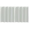 vidaXL voile gard&iacute;nur me&eth; h&oacute;lfum 2 stk lj&oacute;sgr&aacute; 140x140 cm