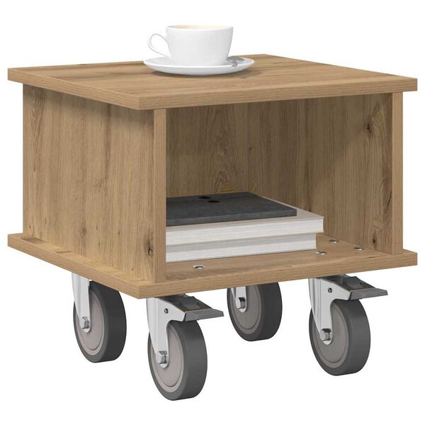 vidaXL Sj&oacute;nvarpsstandur Artisan Eik 37 x 35 x 35 cm Samsettur vi&eth;ur