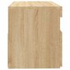 vidaXL Sjónvarpsskápar með LED ljósum Sonoma Eik 60x35x40 cm