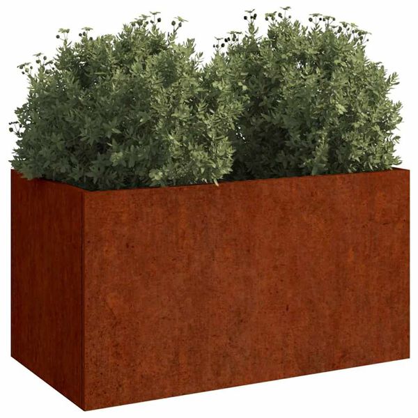 vidaXL Gr&oacute;&eth;urker 62x30x29 cm Corten St&aacute;l