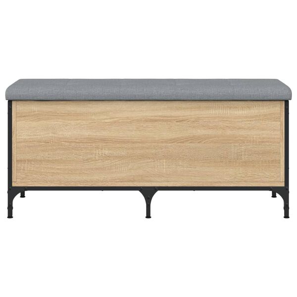 vidaXL Geymslubekkur Sonoma Eikarlitur 102x42x45 cm Samsettur Vi&eth;ur