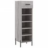 vidaXL Sk&oacute;sk&aacute;pur Gr&aacute;r Sonoma 30x35x105 cm Samsettur Vi&eth;ur