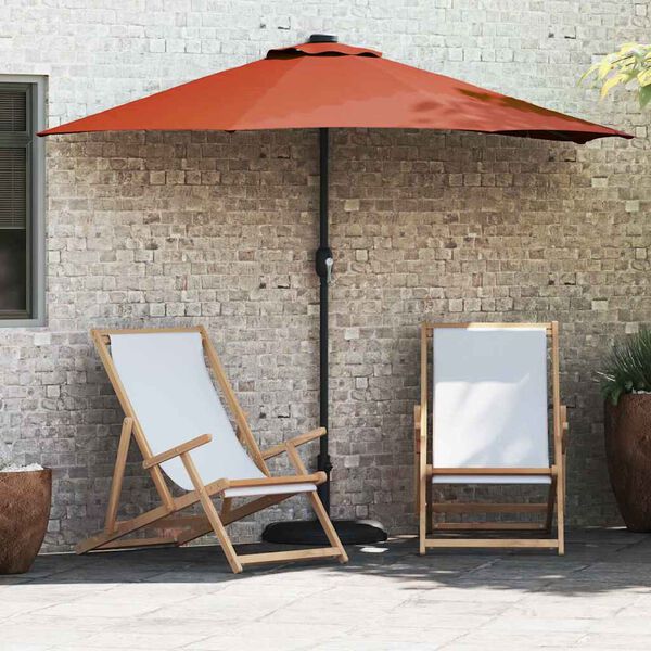 vidaXL Gar&eth;skygni terracotta 294 x 150 x 224 cm P&oacute;l&yacute;ester og st&aacute;l
