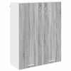 vidaXL Vegghengdur sk&aacute;pur Gr&aacute;r Sonoma 80 x 31 x 100 cm Samsettur vi&eth;ur