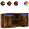 vidaXL Sj&oacute;nvarpssk&aacute;pur me&eth; LED 100x34x50 cm Samsettur Vi&eth;ur