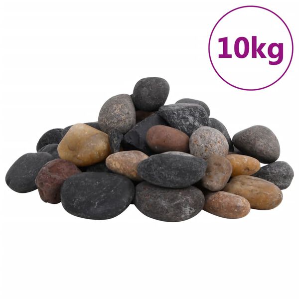 vidaXL Sl&iacute;pa&eth;ir Steinar 10 kg &Yacute;msir Litir 5-8 cm