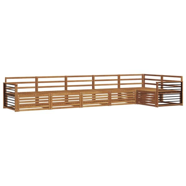 vidaXL &Uacute;ti s&oacute;fasett 6 pcs N&aacute;tt&uacute;rulegur Hrein akas&iacute;utr&eacute;