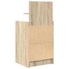 vidaXL N&aacute;ttbor&eth;ssk&aacute;par me&eth; 2 Sk&uacute;ffum 2 stk Sonoma Eik 38x34x80 cm