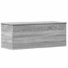 vidaXL Geymslubox Gr&aacute;tt Sonoma 90x35x35 cm Samsettur Vi&eth;ur