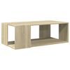 vidaXL S&oacute;fabor&eth; Sonoma Eik 89,5x48x30 cm Samsettur Vi&eth;ur