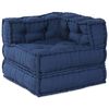 vidaXL Modular s&oacute;fa eining Indigo 70 x 70 x 56 cm Efni