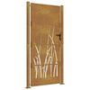 vidaXL Gar&eth;hli&eth; 100x175 cm &uacute;r corten st&aacute;li, grash&ouml;nnun