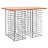 vidaXL gar&eth;bor&eth; &uacute;r gabion-h&ouml;nnun 100x70x72 cm &uacute;r gegnheilu tr&eacute; &uacute;r Douglas