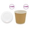 vidaXL Papp&iacute;rs kaffibollar me&eth; loki 1000 stk 4oz 100ml