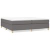 vidaXL R&uacute;mgrind me&eth; Springfj&ouml;&eth;rum D&ouml;kkgr&aacute; 200x200 cm Tau&aacute;kl&aelig;&eth;i