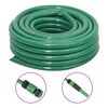 vidaXL Gar&eth;slanga me&eth; Festingarsetti Gr&aelig;nt 0,75" 10 m PVC
