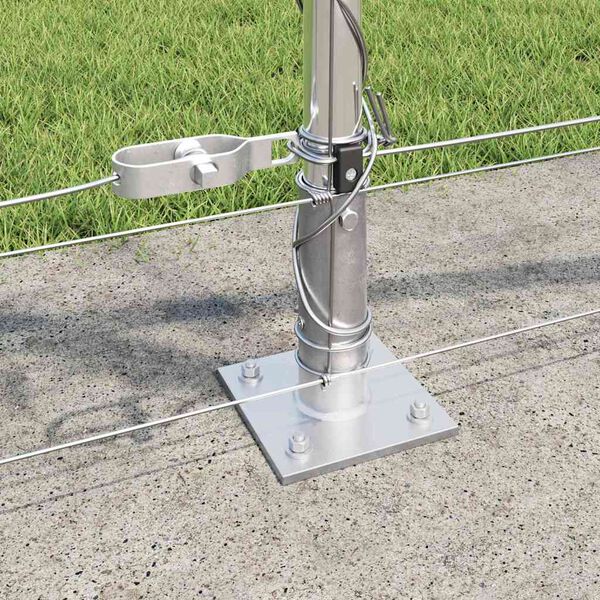 vidaXL Gir&eth;ingarp&oacute;stur Galvaniseru&eth; 50 x 0,8 m St&aacute;l