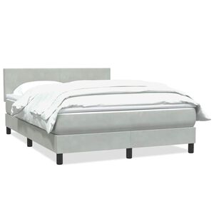 vidaXL Spring-d&yacute;na me&eth; d&yacute;nu Lj&oacute;sgr&aacute;r 160x220 cm Flauel