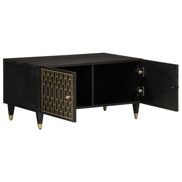 vidaXL Sófaborð 80x50x40 Gegnheill Mangóviður