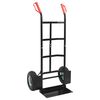 vidaXL &Uacute;tv&iacute;kkanlegur handtrolley Svartur og rau&eth;ur 57 x 46 x 113 cm