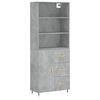 vidaXL H&aacute;r Sk&aacute;pur Steypugr&aacute;r 69,5x34x180 cm Samsettur Vi&eth;ur