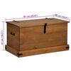 vidaXL Geymslukista HALDEN 91x48x47 cm Solid Wood Furu