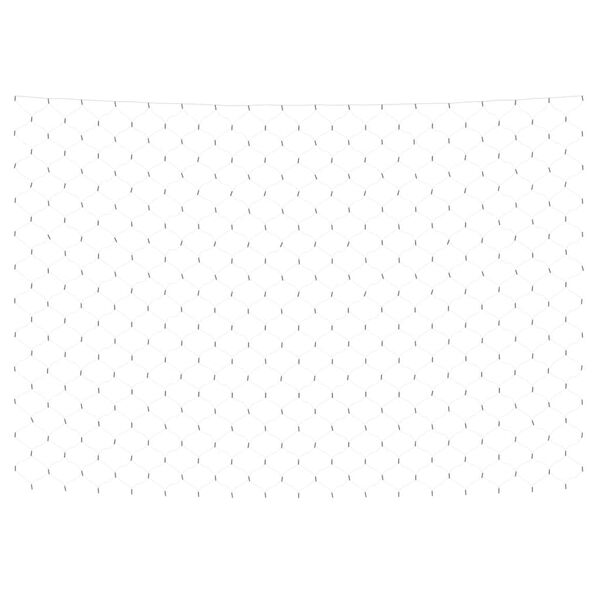 vidaXL Jólaljósaseríunet Hlýtt-hvítt 3x3 m 306 LED Inni Úti