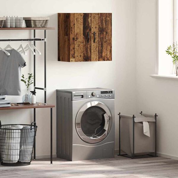 vidaXL Veskihilla Gamalt timbur 60 x 31 x 60 cm Samsettur vi&eth;ur