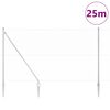 vidaXL Gir&eth;ingarp&oacute;stur Silfur 25 x 1,5 m (25 mm net) St&aacute;l