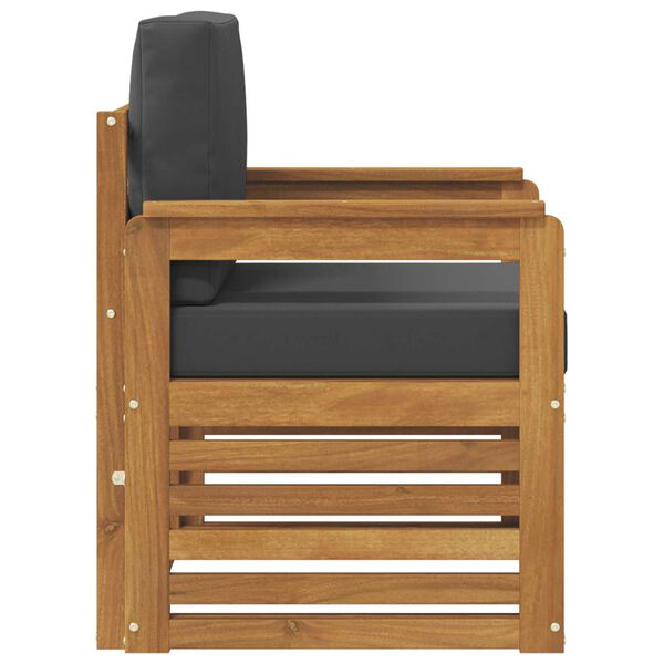 vidaXL &Uacute;ti s&oacute;fasett me&eth; p&uacute;&eth;i N&aacute;tt&uacute;rulegur 71 x 63 x 73 cm