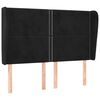 vidaXL H&ouml;f&eth;agafl me&eth; Eyrum 147x23x118/128 cm Sv&ouml;rt Flauel