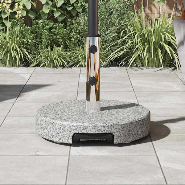 vidaXL Sólhlífarfótur Grár 45 x 45 x 37.5 cm Granít