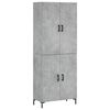 vidaXL H&aacute;r Sk&aacute;pur Steypugr&aacute;r 69,5x34x180 cm Samsettur Vi&eth;ur