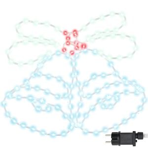 vidaXL Jólaklukka með 144 LED Marglitur 56 x 46 cm PVC