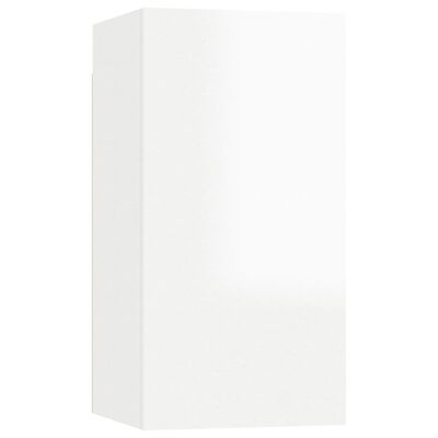 803338 vidaXL TV Cabinet High Gloss White 30,5x30x60 cm Chipboard