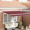 vidaXL Varmaskiptaefni fyrir skyggni burgundy 350 x 200 cm Strigi