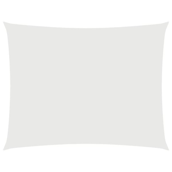 vidaXL S&oacute;lskyggni S&oacute;lsegl Oxfordd&uacute;kur R&eacute;tthyrnt 2x3 m Hv&iacute;tt