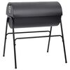 vidaXL tunnugrill með 2 grillristum Svart 80x95x90 cm Stál