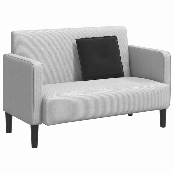 vidaXL Bakp&uacute;&eth;i Svartur 50 x 45 cm Korduroy efni