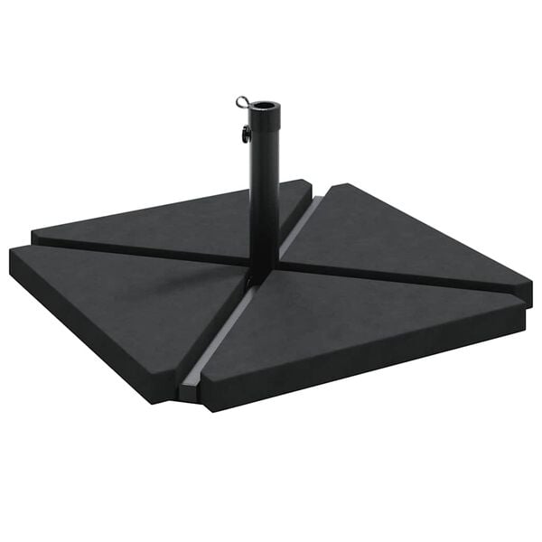 vidaXL 5 stykki Garden Parasol Base Set Gran&iacute;t og st&aacute;l