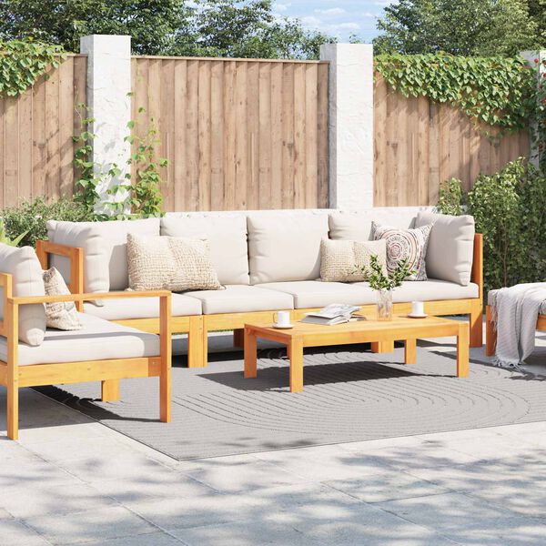 vidaXL Sv&aelig;&eth;isteppi HUARTE Rj&oacute;malitur 240 x 240 cm P&oacute;l&yacute;ester