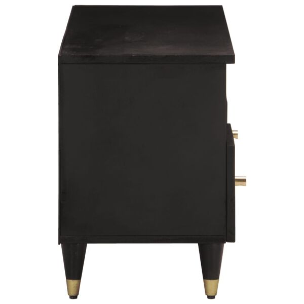 vidaXL Sjónvarpsskápur 100x33x46 cm Gegnheill Mangóviður