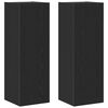 vidaXL Veggsk&aacute;p fyrir sj&oacute;nvarp 2 pcs Svartur Eik 30,5 x 28,5 x 90 cm