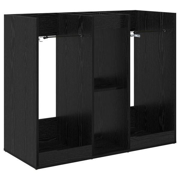 vidaXL Golf sk&aacute;pur Einlita Svartur Eik 102 x 45 x 85,5 cm