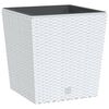vidaXL Gr&oacute;&eth;urker Laus Innri Pottur Hv&iacute;tt 21 /32 L PP Rattan