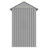 vidaXL garðskúr ljósgrár 192x152,5x237 cm galvaniseraður stál