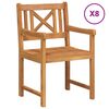 vidaXL &Uacute;tibekkur 8 pcs N&aacute;tt&uacute;rulegur 56 x 55,5 x 90 cm Hrein akas&iacute;utr&eacute;