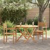 vidaXL St&oacute;ll 2 pcs Br&uacute;nn 56 x 55 x 90.5 cm Solid teak vi&eth;ur